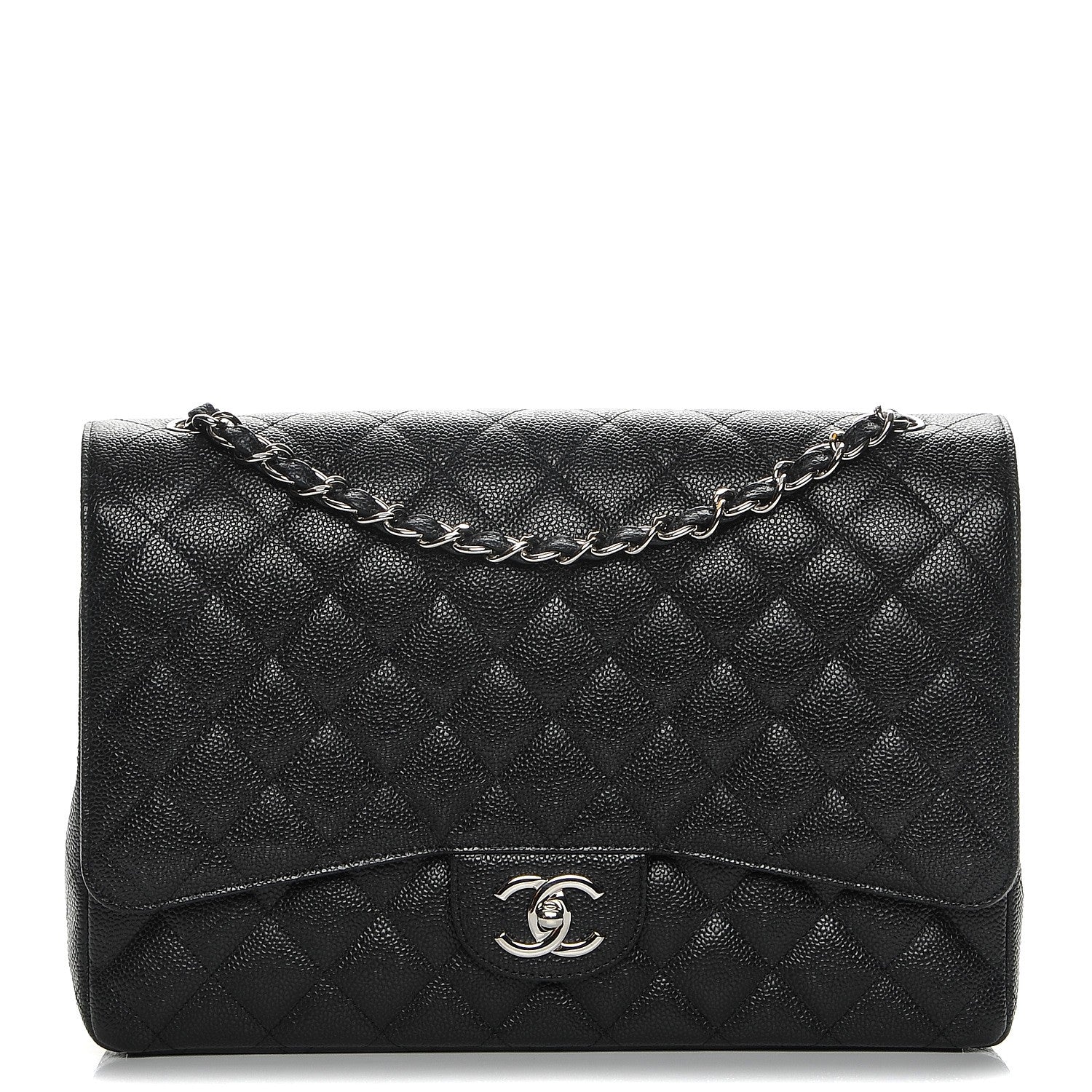 Chanel Caviar Quilted Maxi Double Flap Black 1 of 9