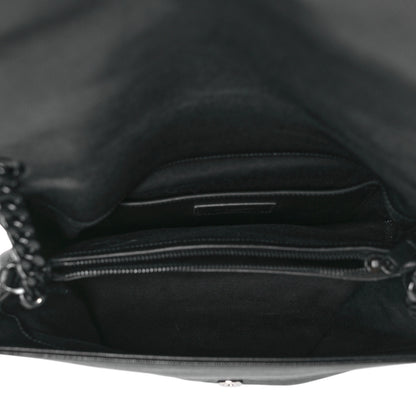 Saint Laurent Grain De Poudre Medium West Hollywood Monogram Fold-Over Black 5 of 8