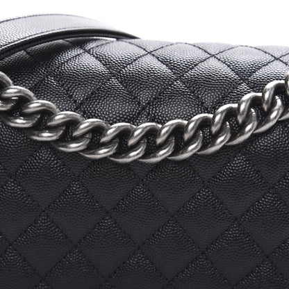 Chanel Caviar Quilted Medium Boy Flap Black 9 of 10