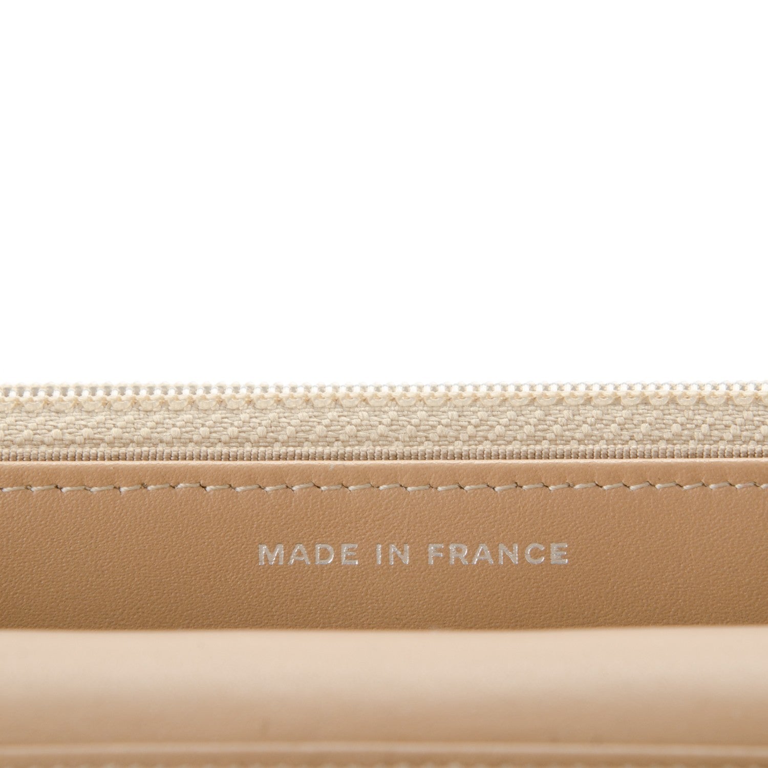 Chanel Patent Quilted Wallet On Chain WOC Beige 7 of 8