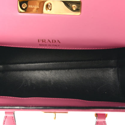 Prada Saffiano Mini Sybille Barrel Bag Begonia 5 of 8