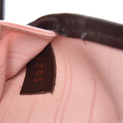 Louis Vuitton Damier Ebene Neo Neverfull MM Rose Ballerine 19 of 20