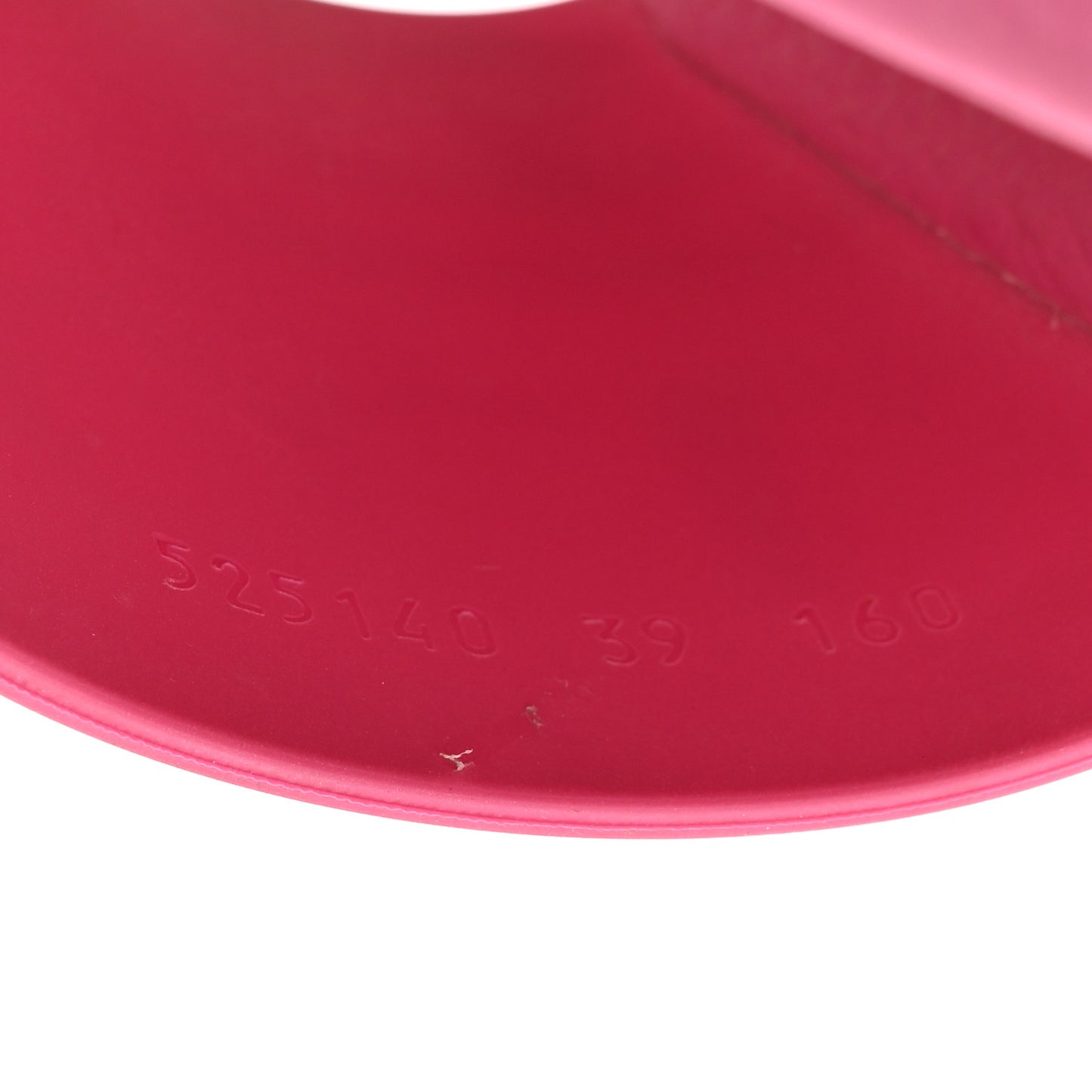 Rubber Womens Logo Slide Sandals 39 Fuchsia