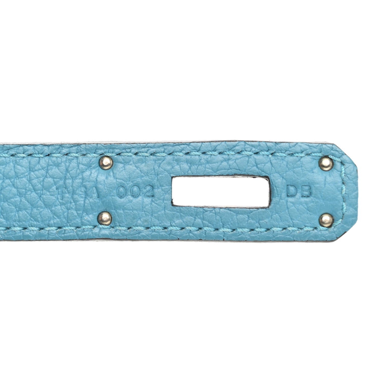 Hermes Taurillon Clemence Jypsiere 28 Turquoise 7 of 11