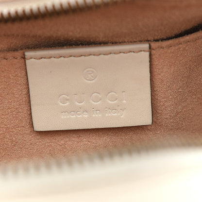 Gucci Calfskin Matelasse Trompe L'Oeil Print Small GG Marmont Chain Shoulder Bag White 6 of 10