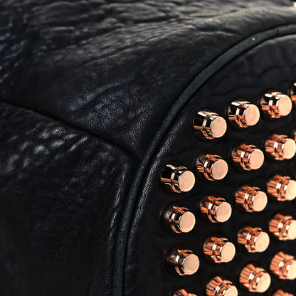 Alexander Wang Pebbled Lambskin Diego Bucket Black Rose Gold Hardware 11 of 13