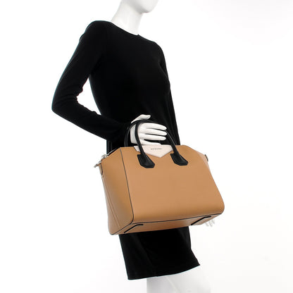 Givenchy Sugar Goatskin Medium Tri-Color Antigona Beige Black White 2 of 9