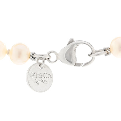 Tiffany Sterling Silver Freshwater Pearl Ziegfeld Necklace 4 of 4