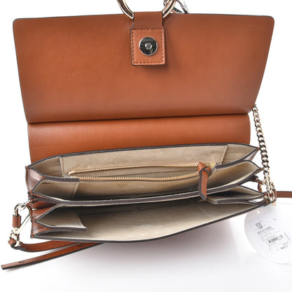 Chloe Suede Calfskin Medium Faye Shoulder Bag Tobacco 5 of 7