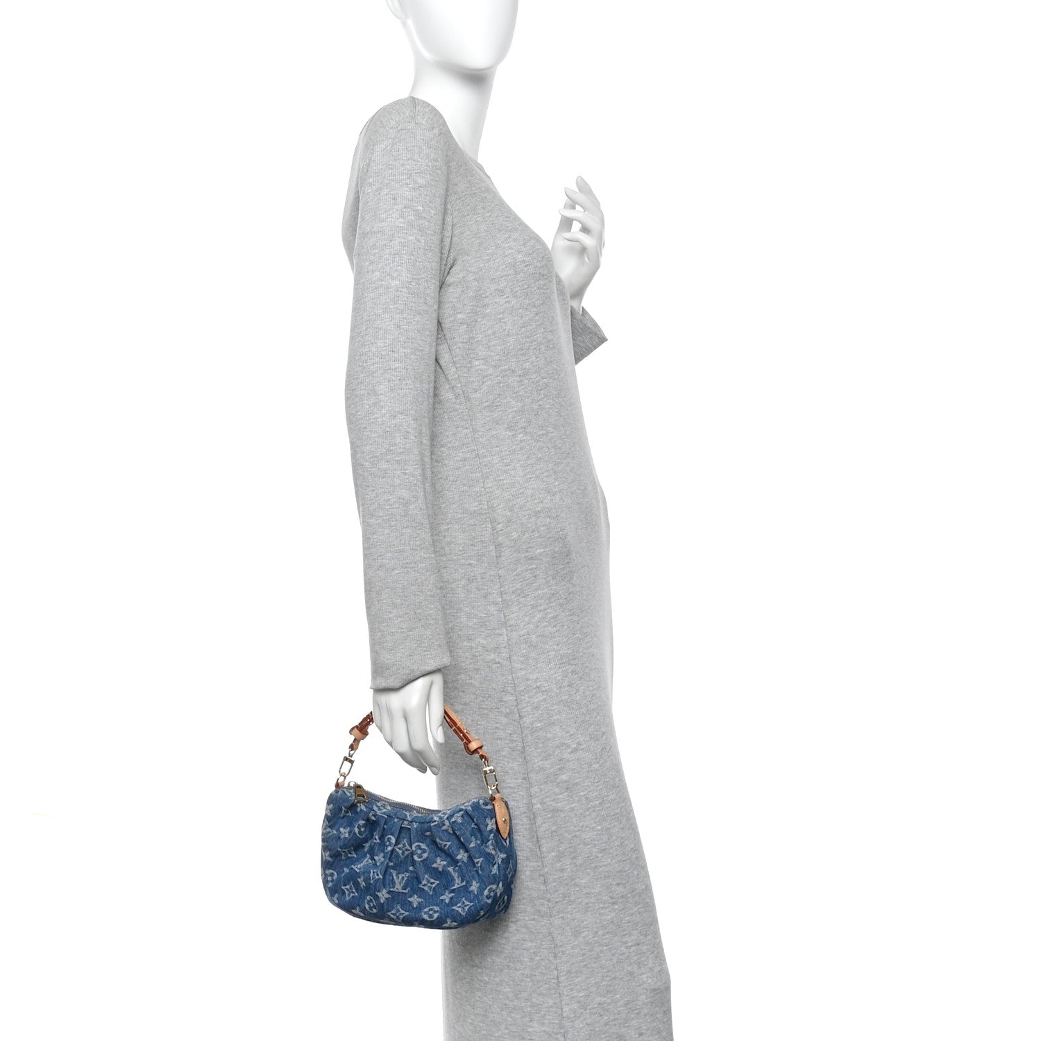 Louis Vuitton Monogram Denim Pochette Valley Blue 2 of 10