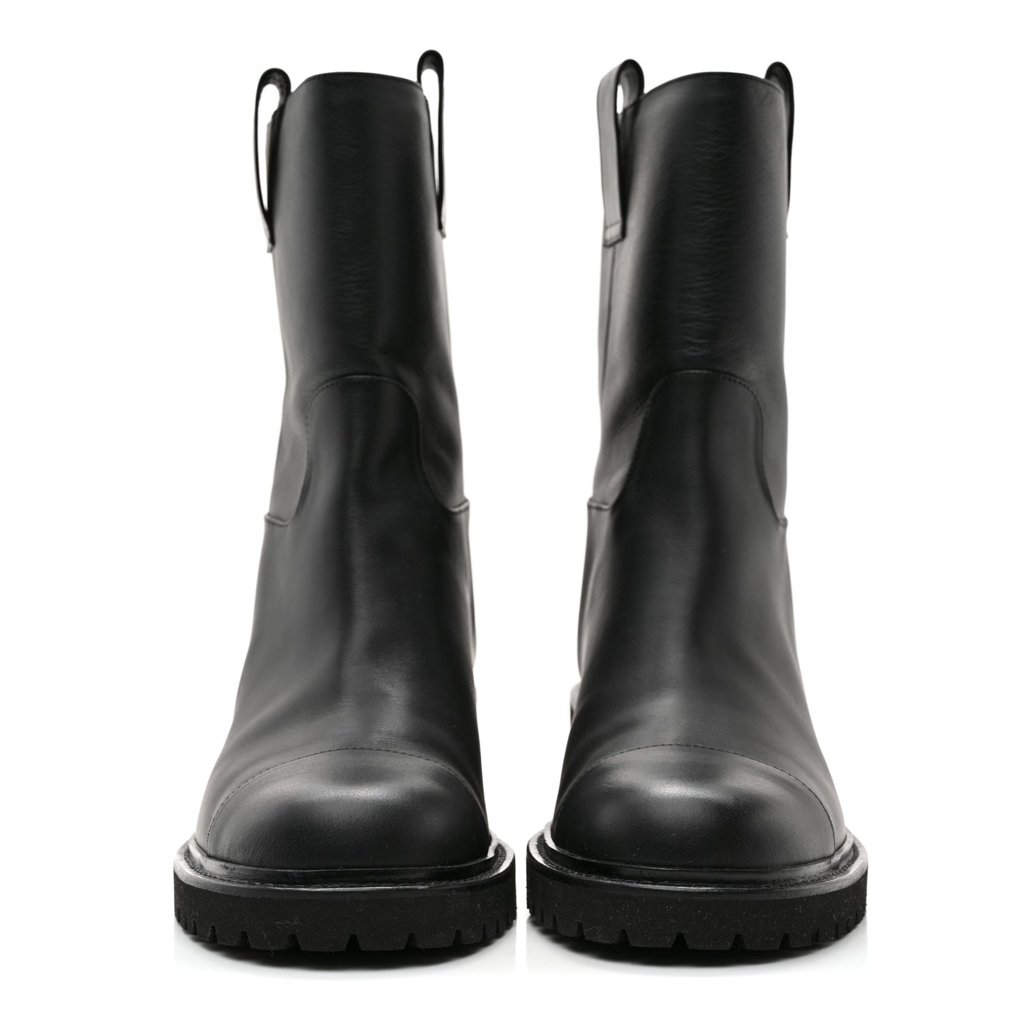 Calfskin CC Ankle Boots 40 Black