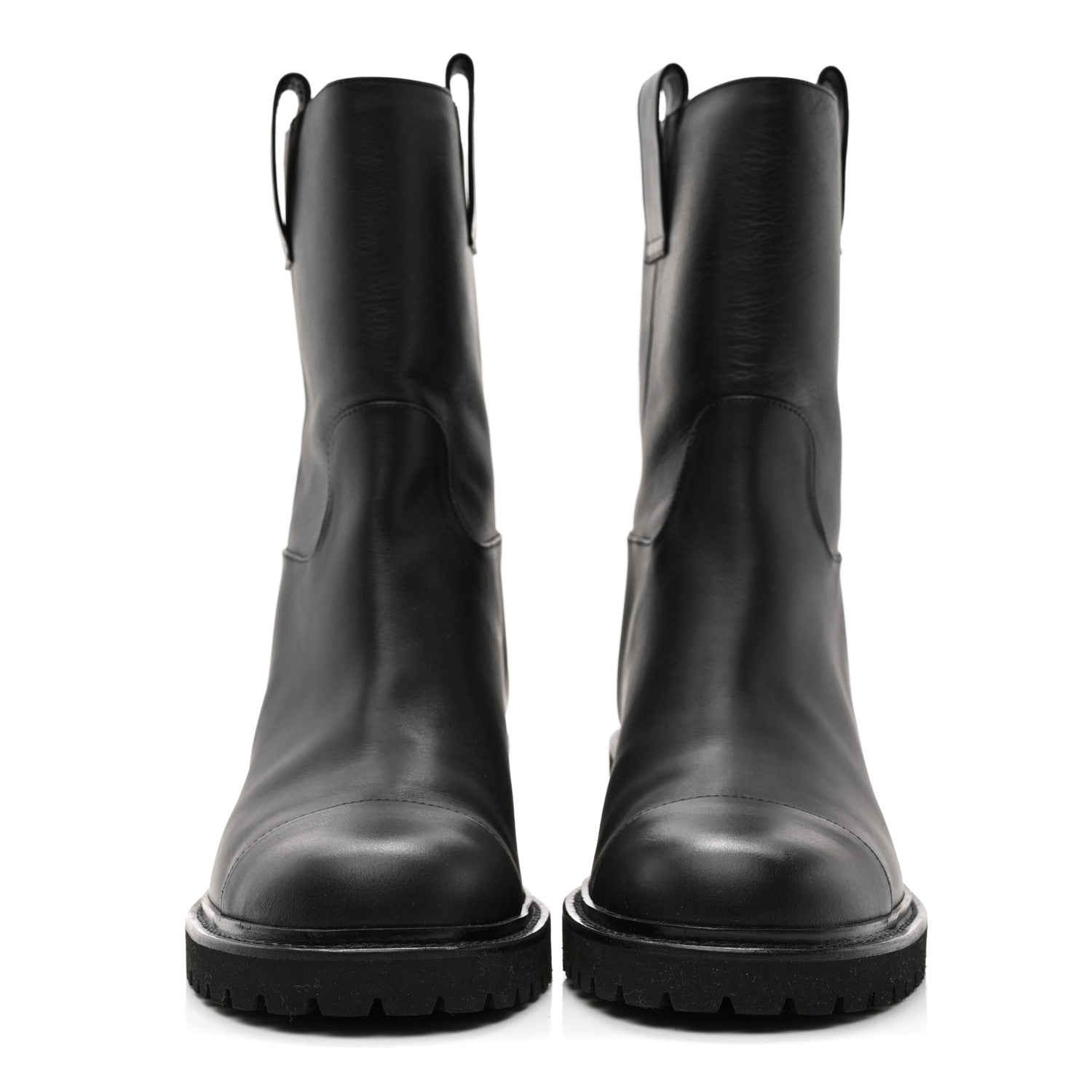 Chanel Calfskin CC Ankle Boots 40 Black 2 of 12