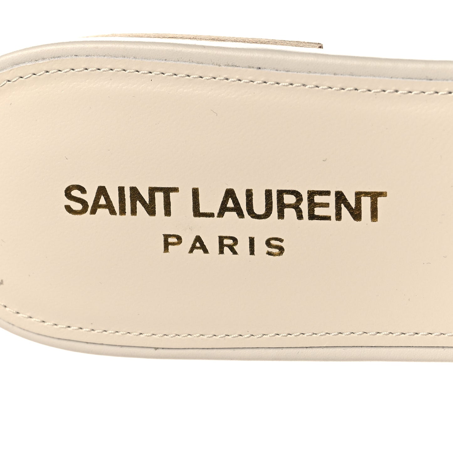 Calfskin Tribute 05 Slide Sandals 40.5 Porcellana