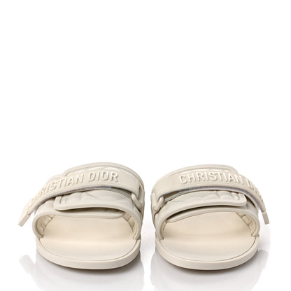 Christian Dior Rubber Macrocannage Dio(r)evolution Slide Sandals 41 Off White 2 of 8