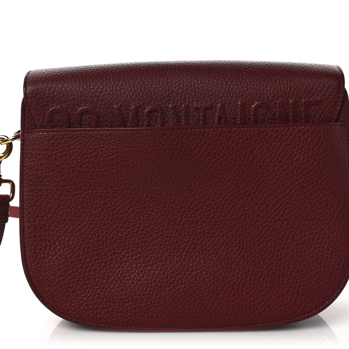 Grained Calfskin Large Bobby Flap Red Bricks