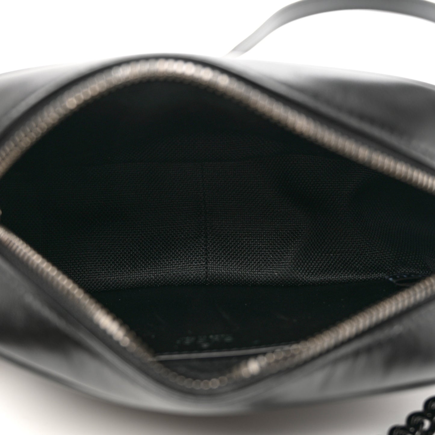 Calfskin Matelasse Monochrome Mini GG Marmont Chain Shoulder Bag Black
