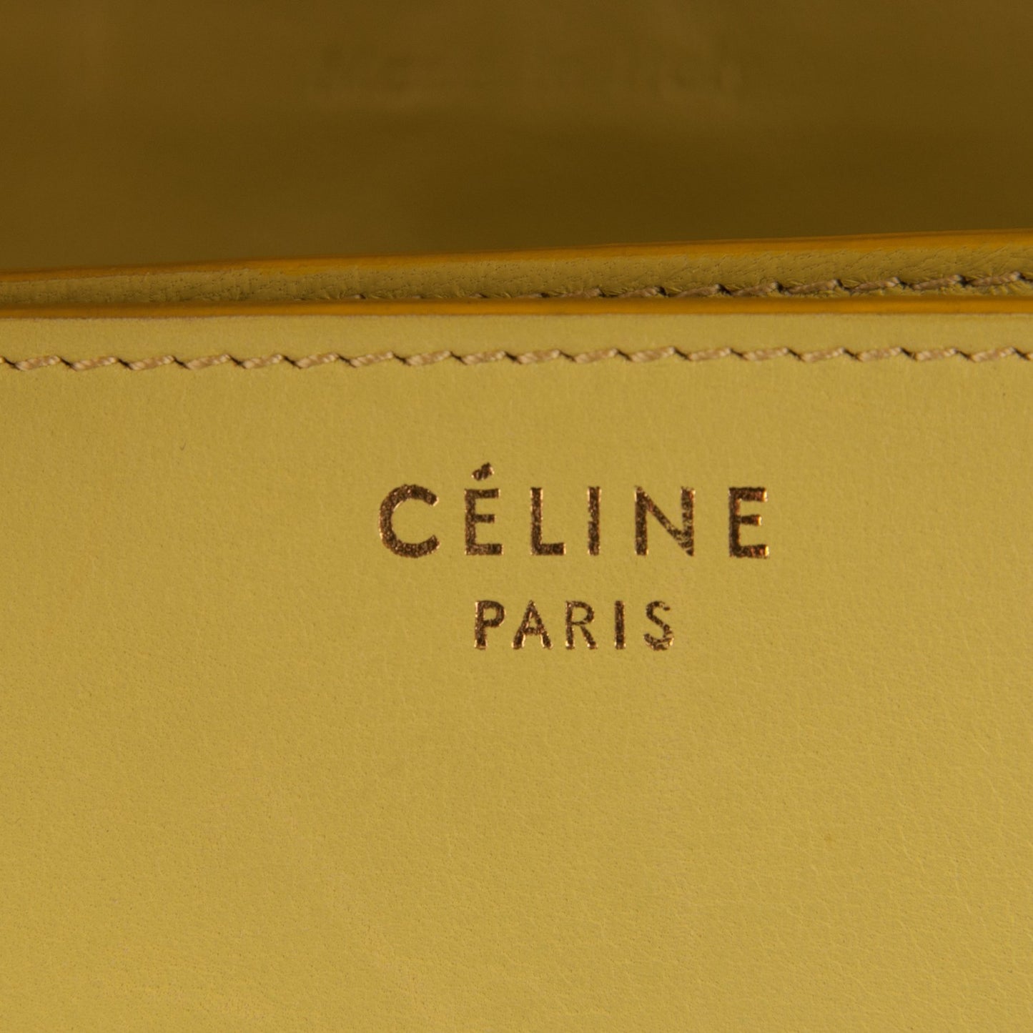 Box Calfskin Large Classic Box Flap Bag Light Yellow