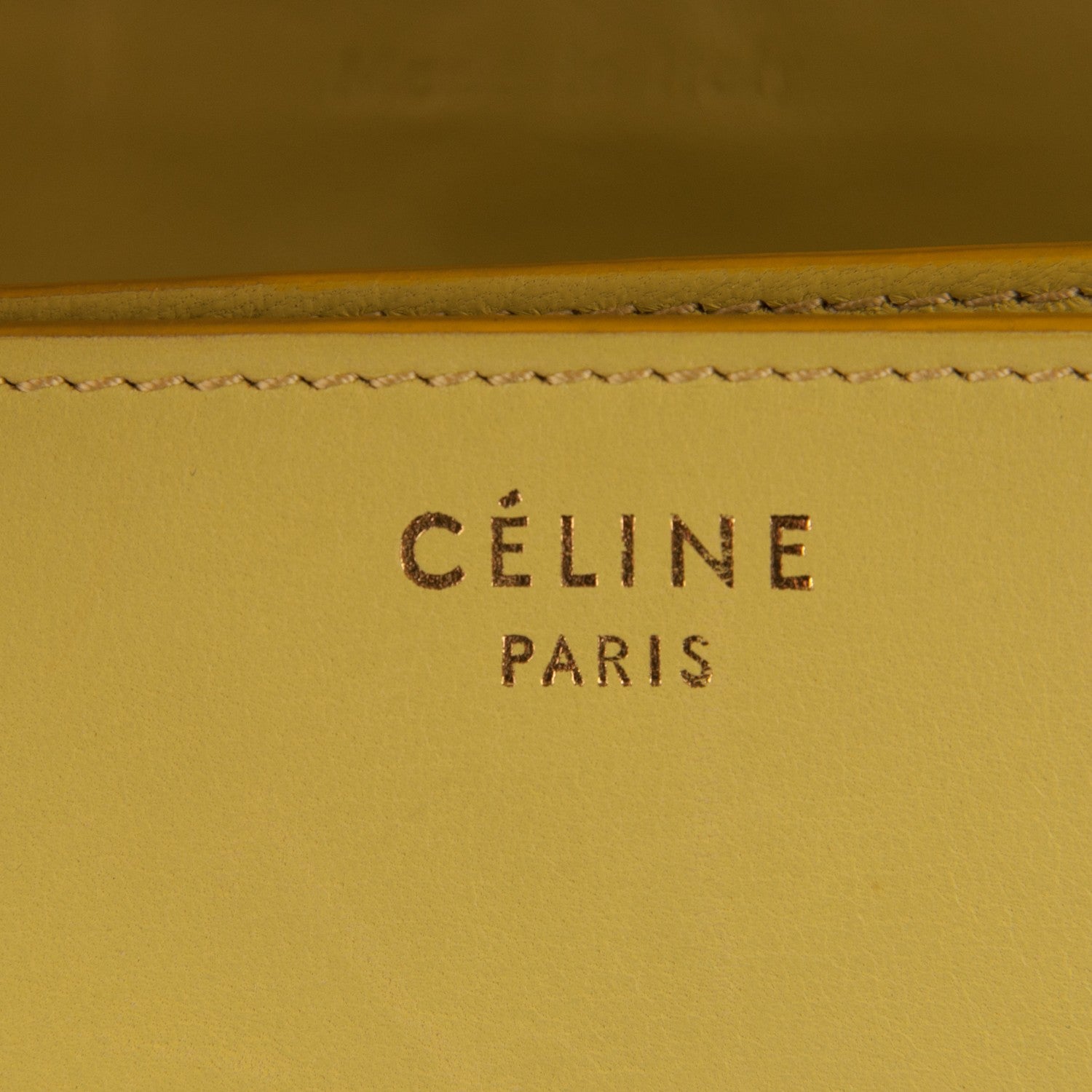 Celine Box Calfskin Large Classic Box Flap Bag Light Yellow 6 of 11