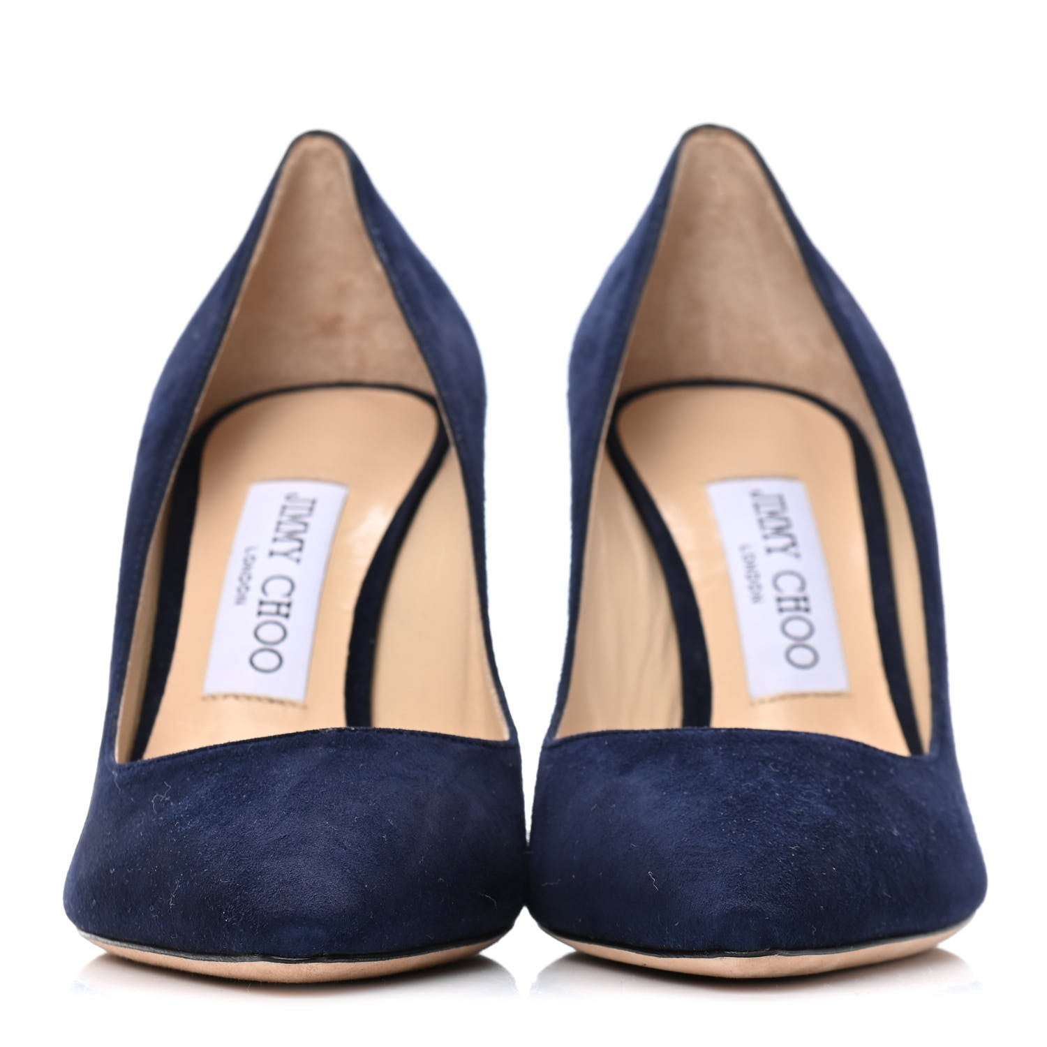 Jimmy Choo Suede Romy 85 Pumps 37 Navy 5 of 8