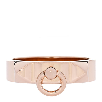 Hermes 18K Rose Gold PM Collier De Chien Ring 57 8 1 of 4