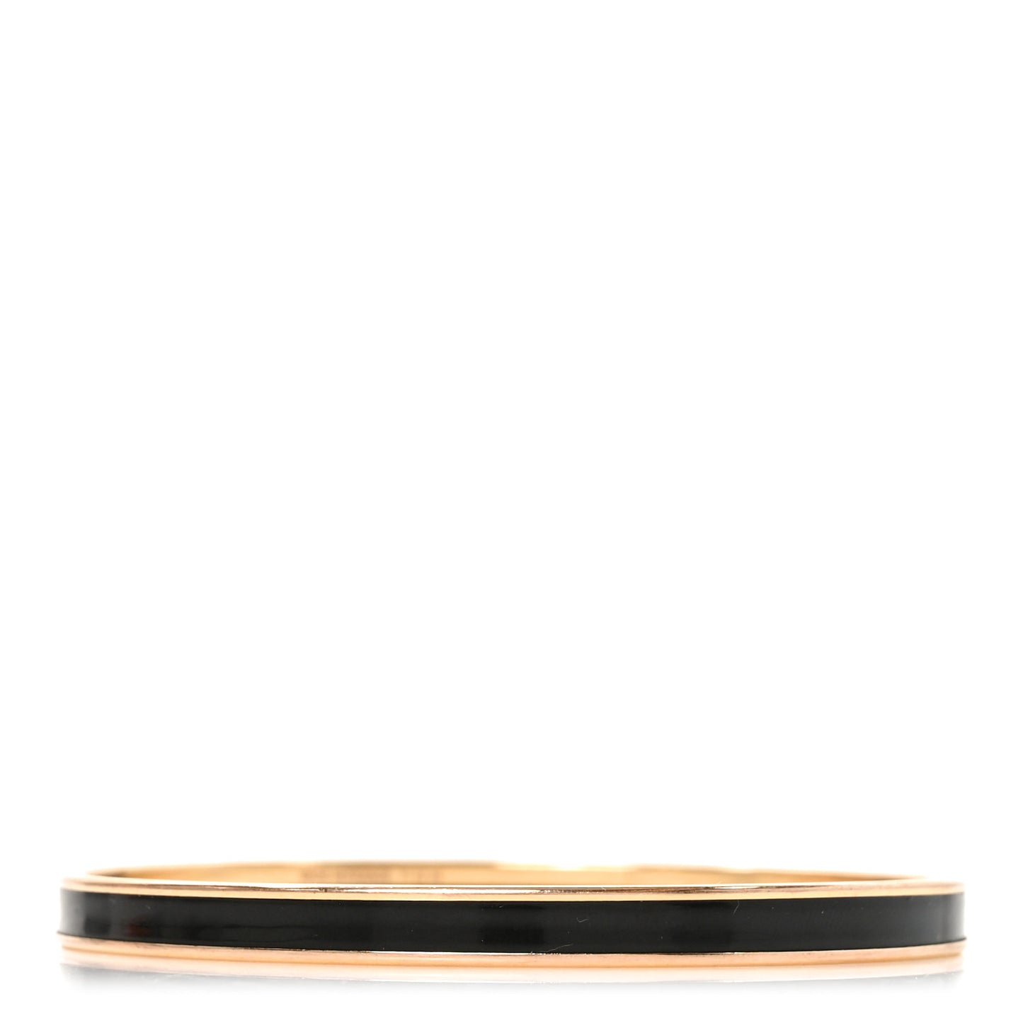 Enamel Printed Extra Narrow Uni Bracelet 70 Black