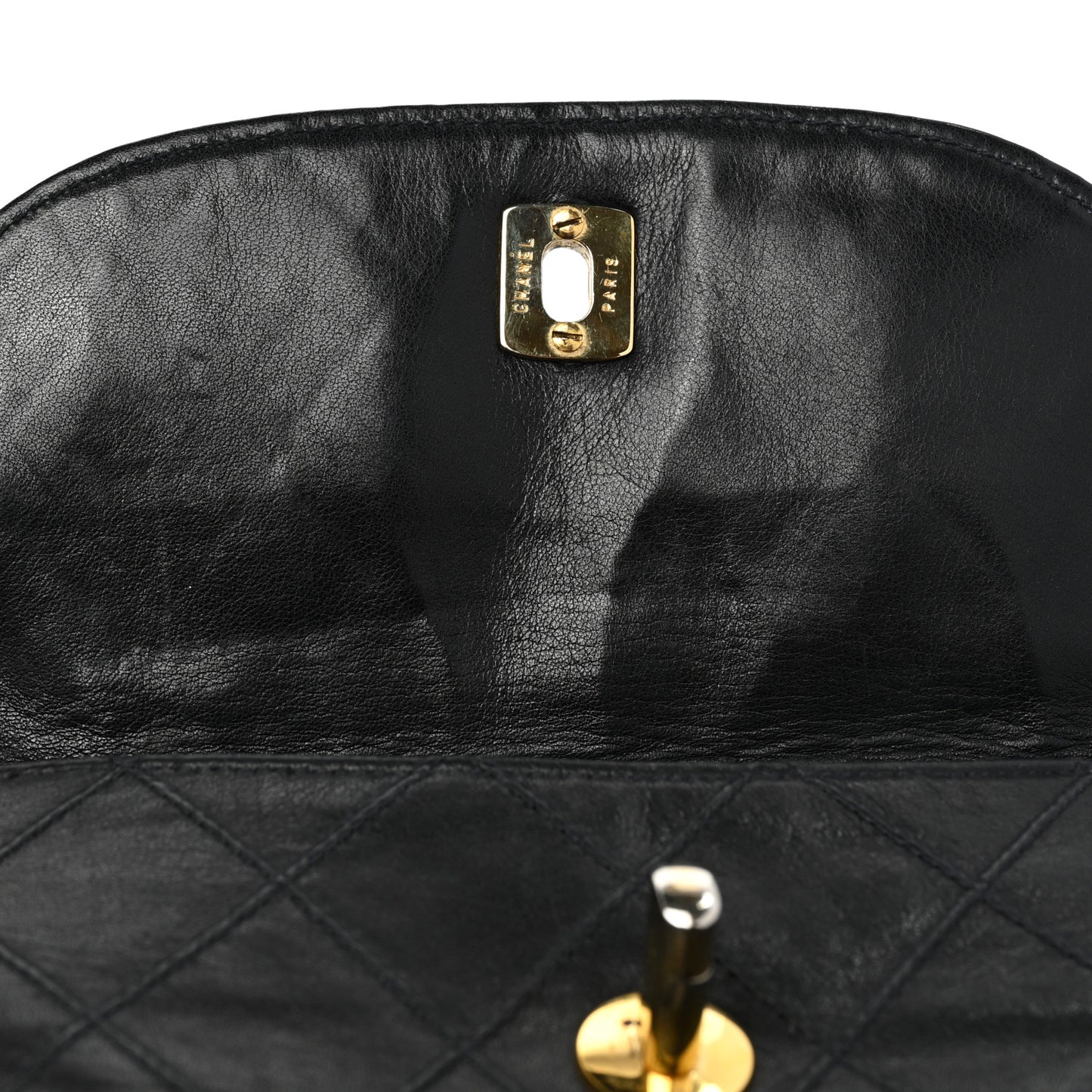 Lambskin Diamond Stitched Flap Waist Belt Bag 70 28 Black