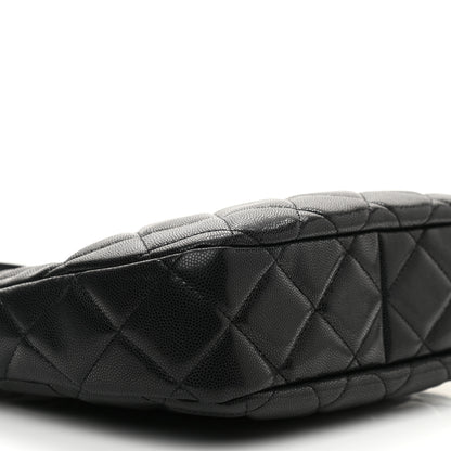 Chanel Caviar Quilted Twist Your Buttons Hobo Black 7 of 8