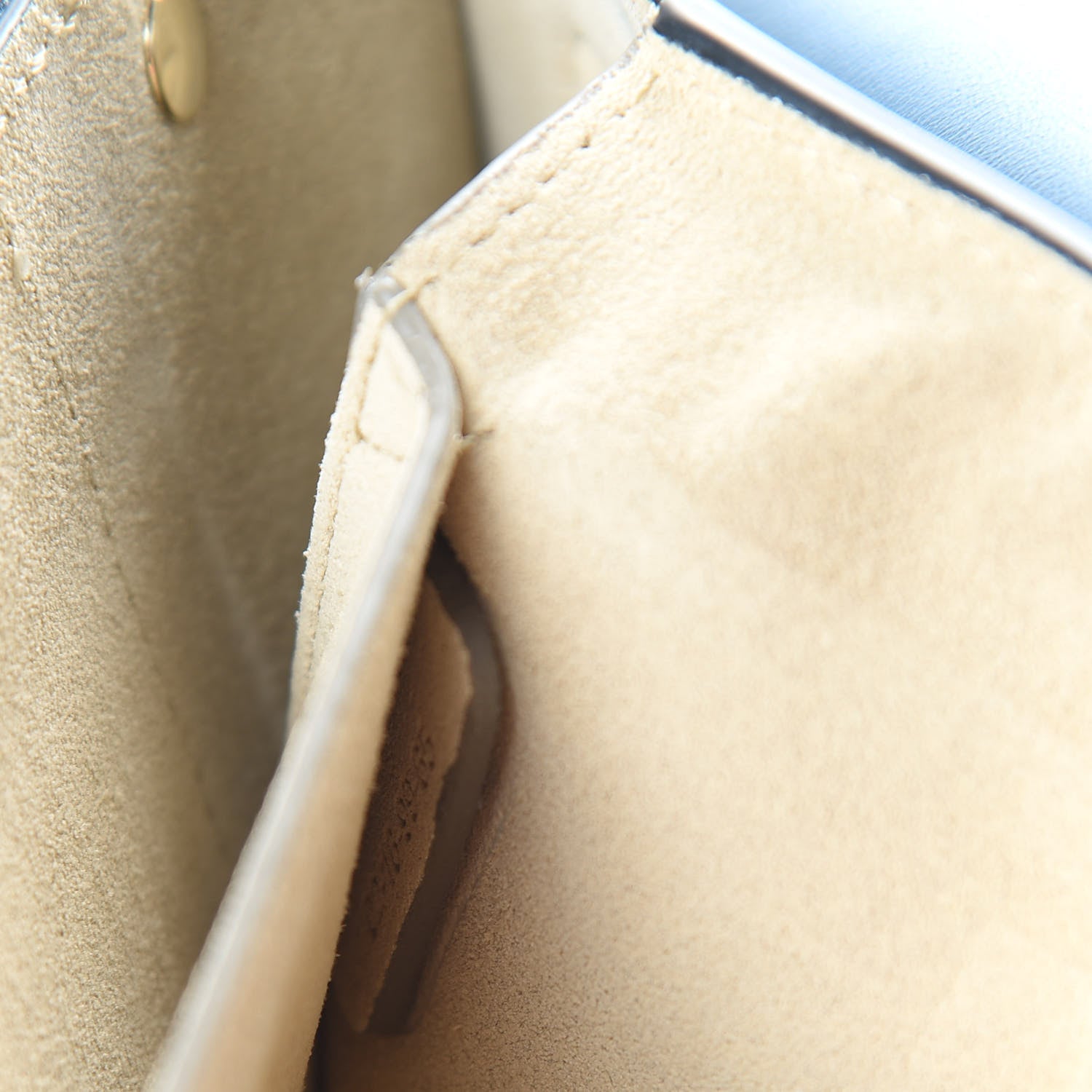 Chloe Suede Calfskin Small Faye Shoulder Bag Summer Blue Intense Green 7 of 12