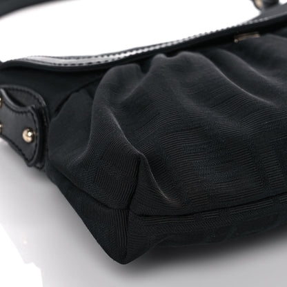 Fendi Zucchino Small Chef Shoulder Bag Black 8 of 11
