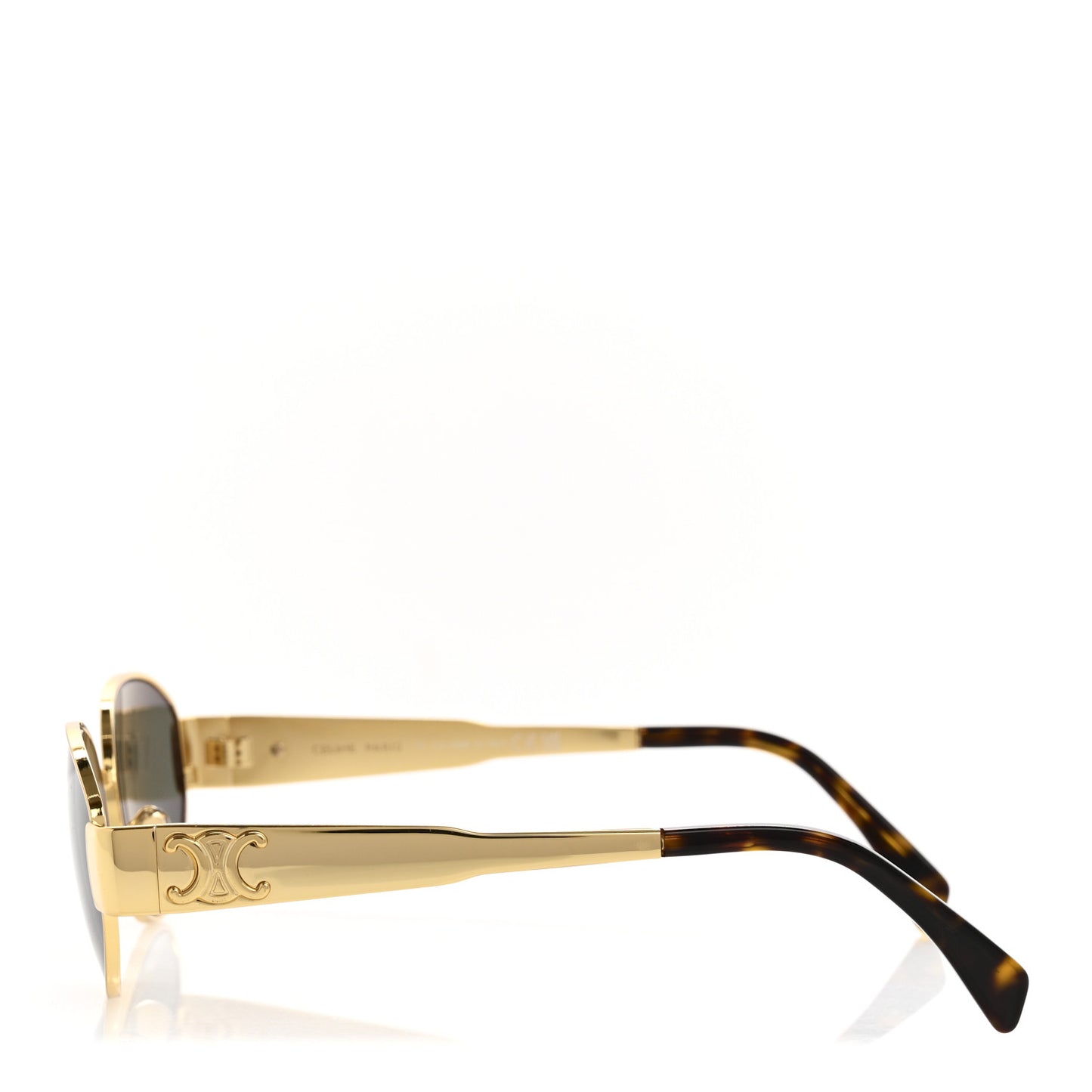 Metal Triomphe 01 Sunglasses CL40235U Gold Green