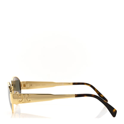 Celine Metal Triomphe 01 Sunglasses CL40235U Gold Green 3 of 7
