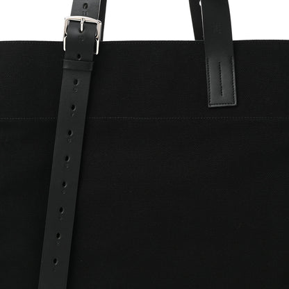 Hermes Toile Goeland Vache Hunter Etriviere Shopping Bag Black 8 of 10