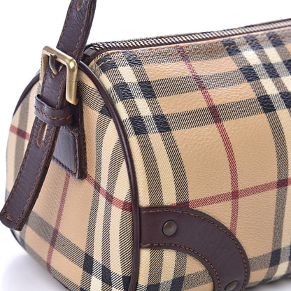 Burberry Haymarket Check Shoulder Bag Chocolate 12 of 12
