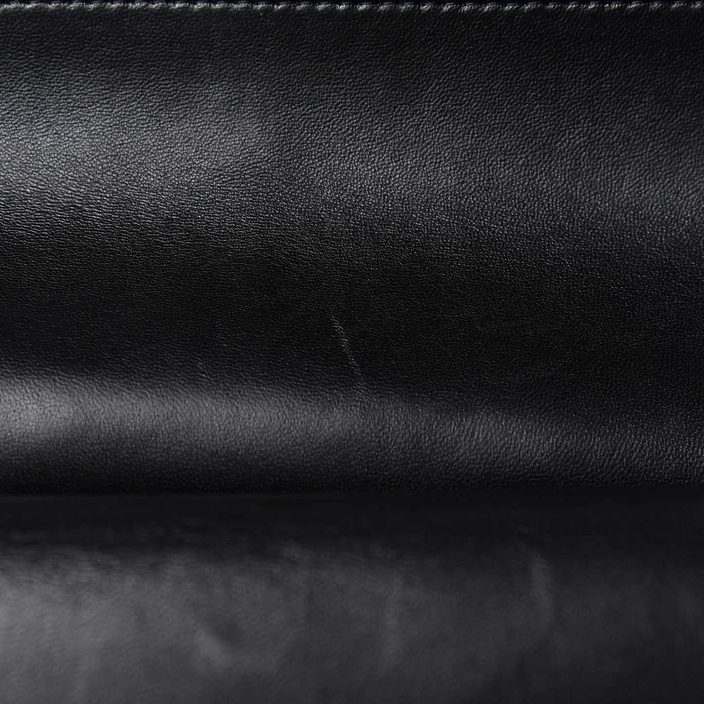 Lambskin Quilted Jumbo Double Flap Black