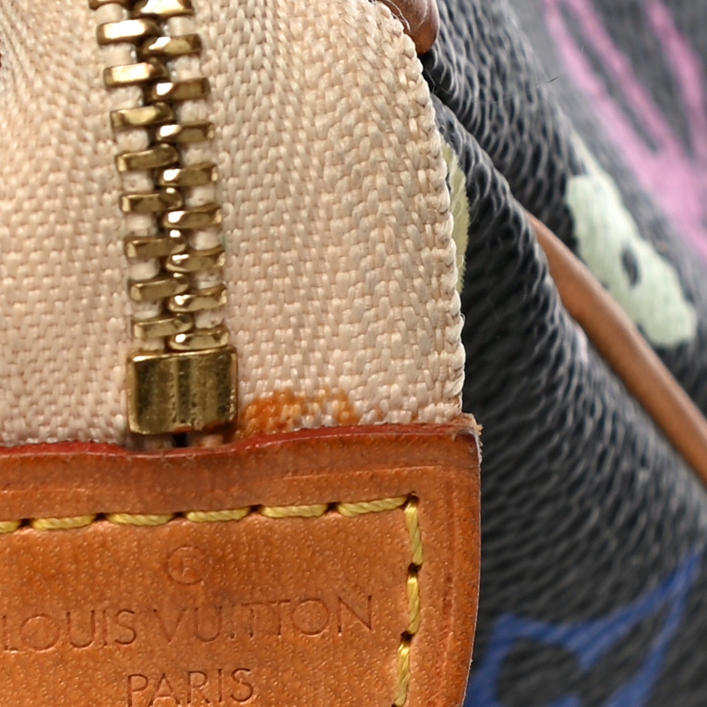 Monogram Multicolor Pochette Accessories Black