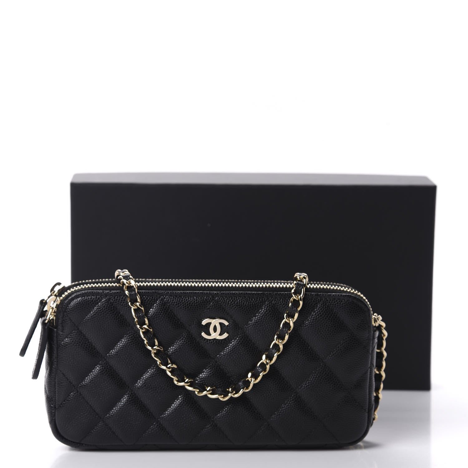 Chanel Caviar Quilted Small Clutch With Chain Black 12 of 12