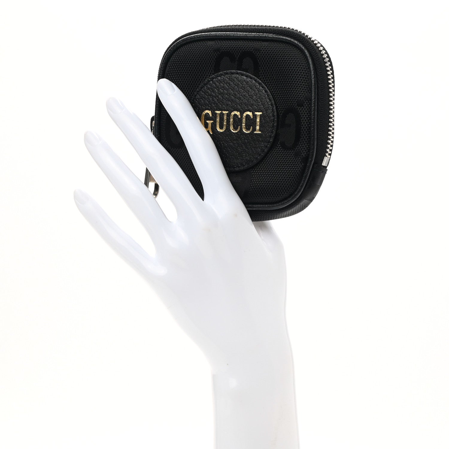 Gucci Econyl Nylon Monogram Off The Grid Coin Purse Black 2 of 8