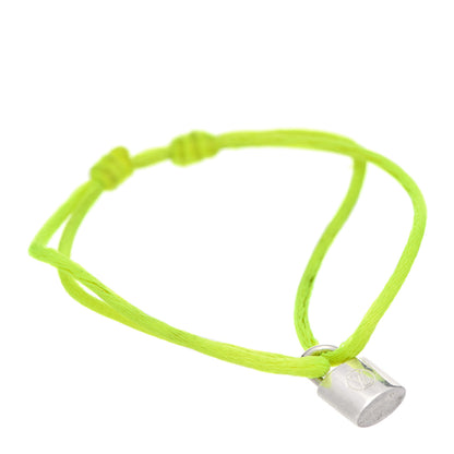 Louis Vuitton X UNICEF Sterling Silver Lockit Bracelet Neon Yellow 1 of 6