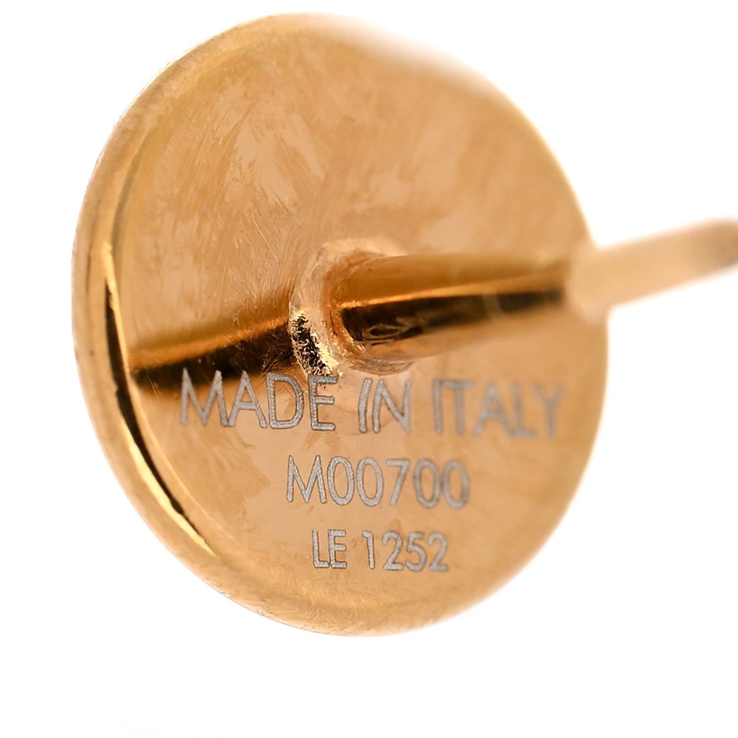 Louis Vuitton Monogram Bold Earrings Gold 4 of 4