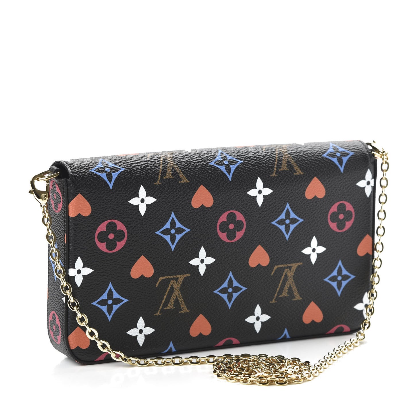 Game On Felicie Chain Wallet Black