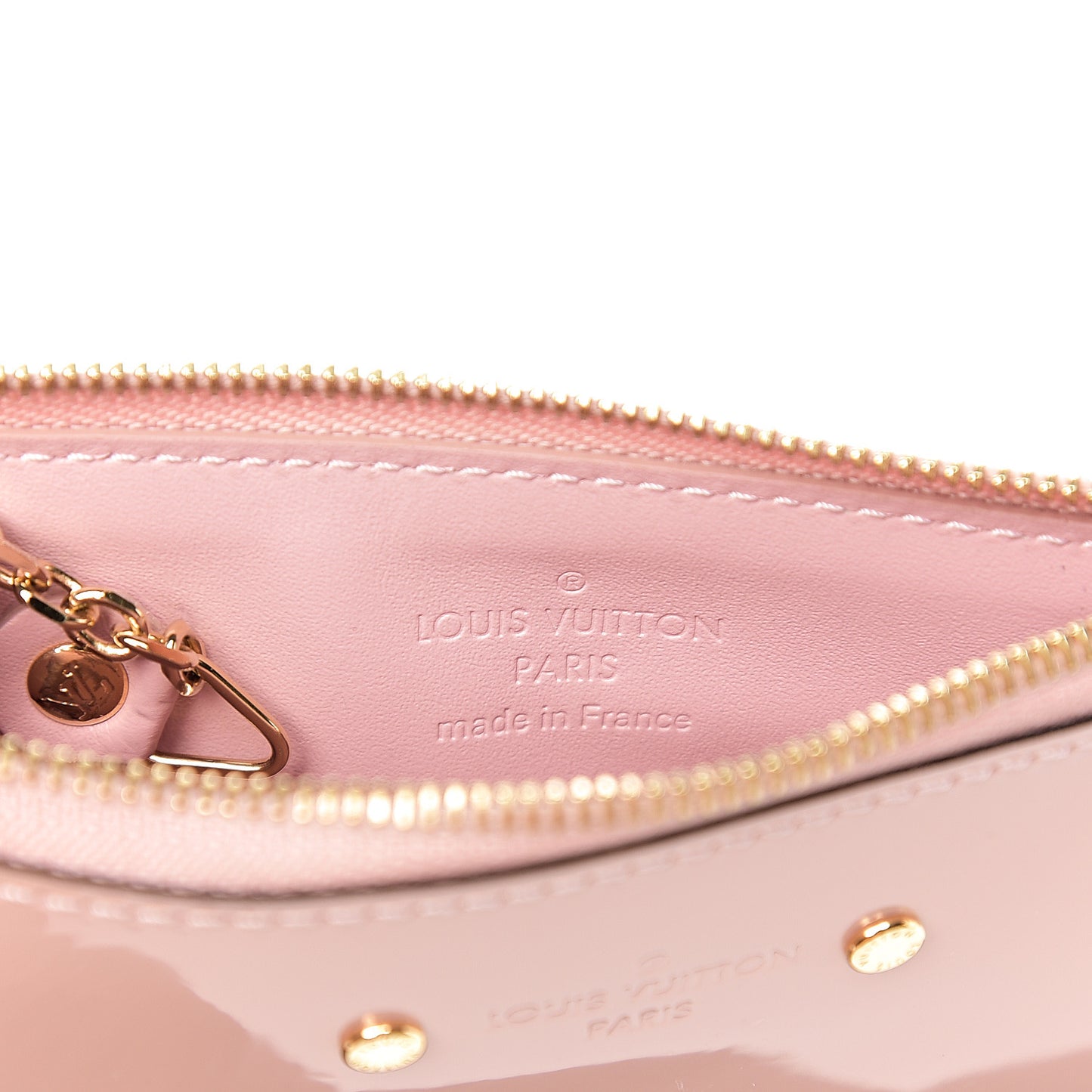 Patent Miroir Venice Key Pouch Rose Ballerine
