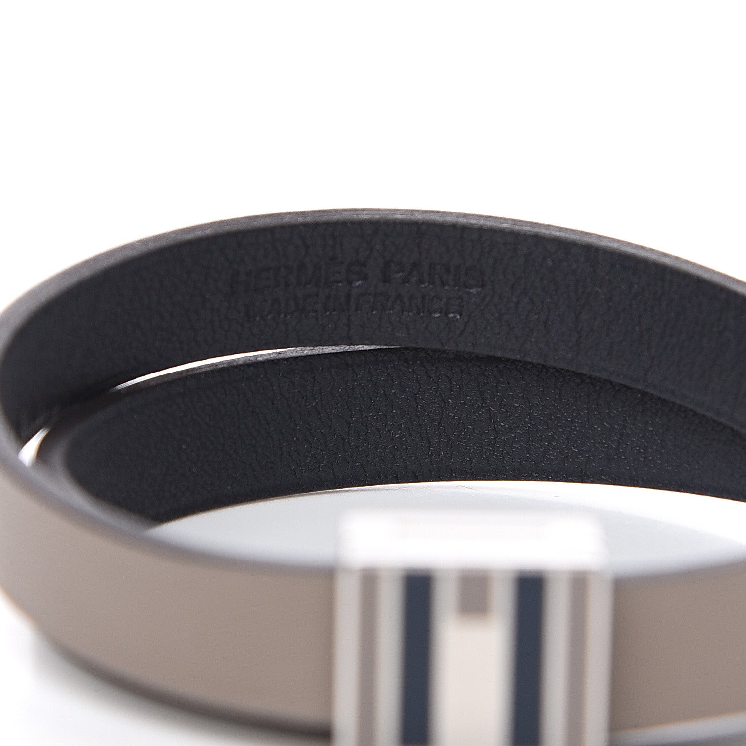 Hermes Swift Double Tour Bracelet T3 Etoupe 3 of 4