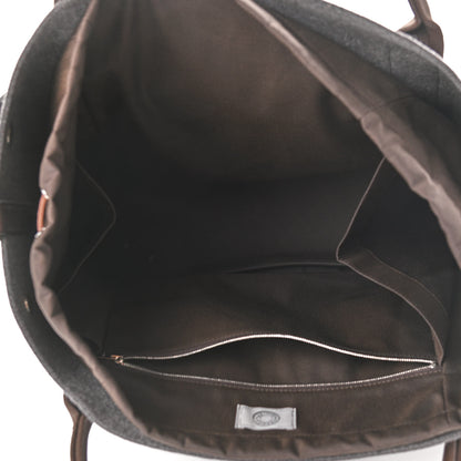 Hermes Felt Sac De Pansage Groom Bag Acier 6 of 13