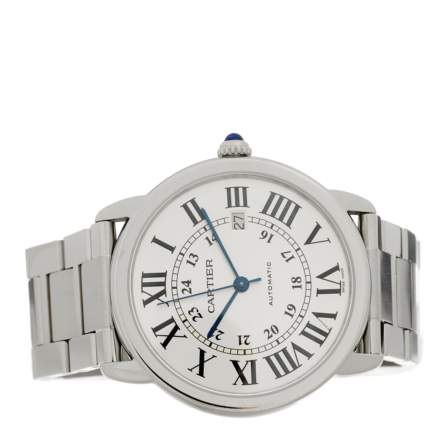 Cartier Stainless Steel 42mm Ronde Solo Automatic Watch 3 of 8