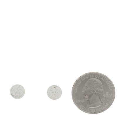 Hermes Sterling Silver TPM Ex-Libris Earrings 2 of 6