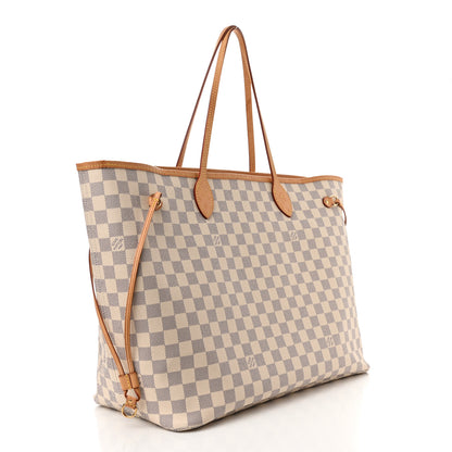 Louis Vuitton Damier Azur Neo Neverfull GM Rose Ballerine 4 of 16