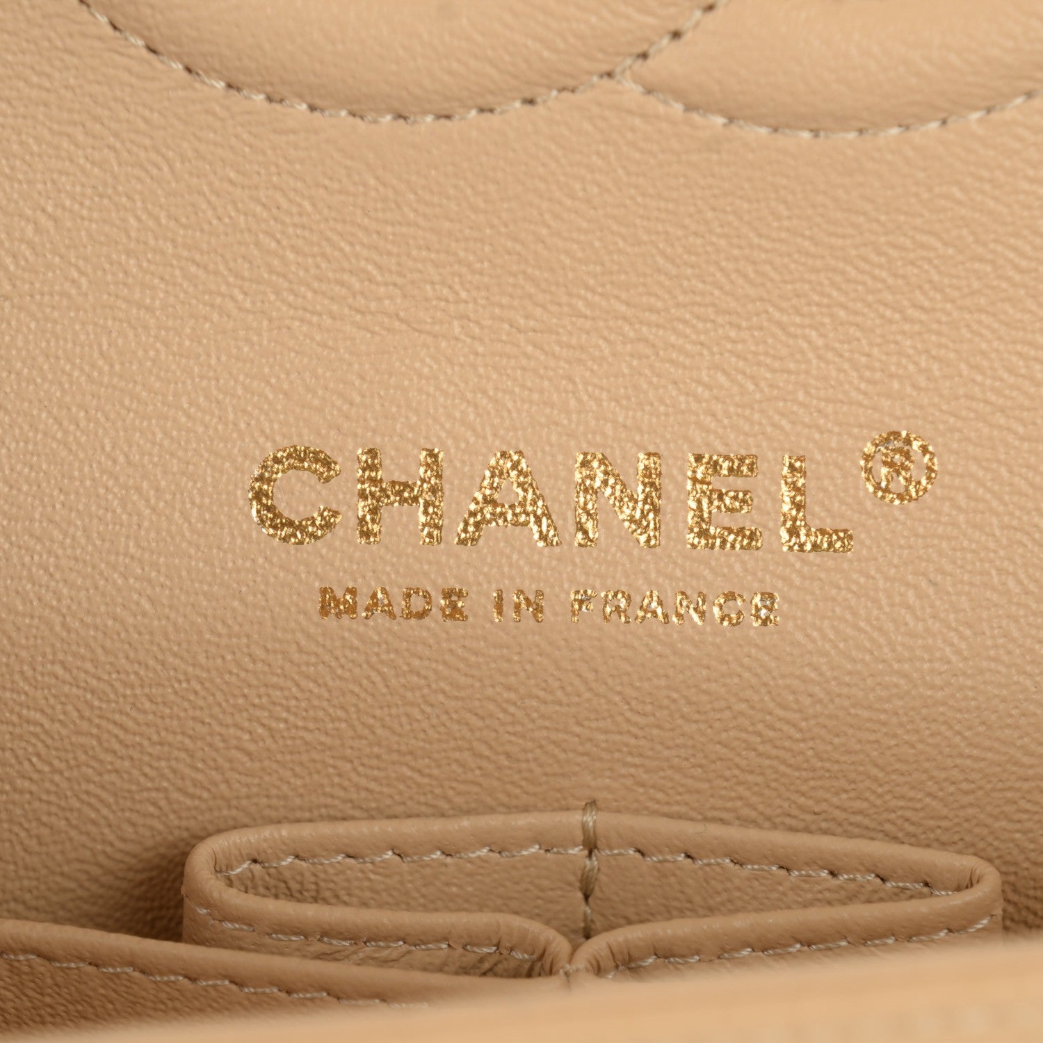 Chanel Caviar Quilted Medium Double Flap Beige Clair 8 of 9