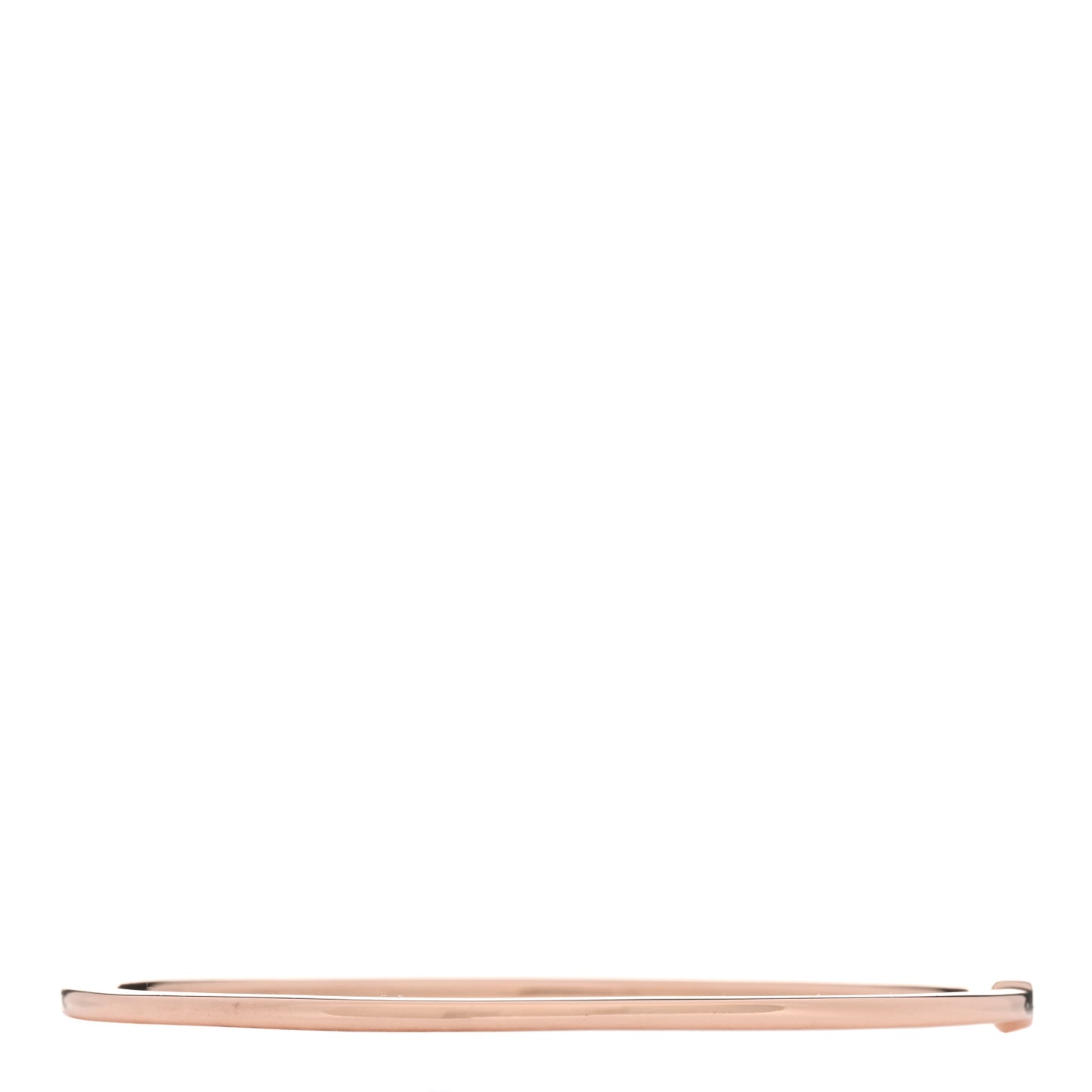 18K Rose Gold Diamond Metro Hinged Bangle Bracelet