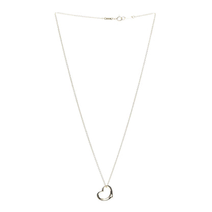 Tiffany 18K Yellow Gold Elsa Peretti Small Open Heart Pendant Necklace 2 of 4