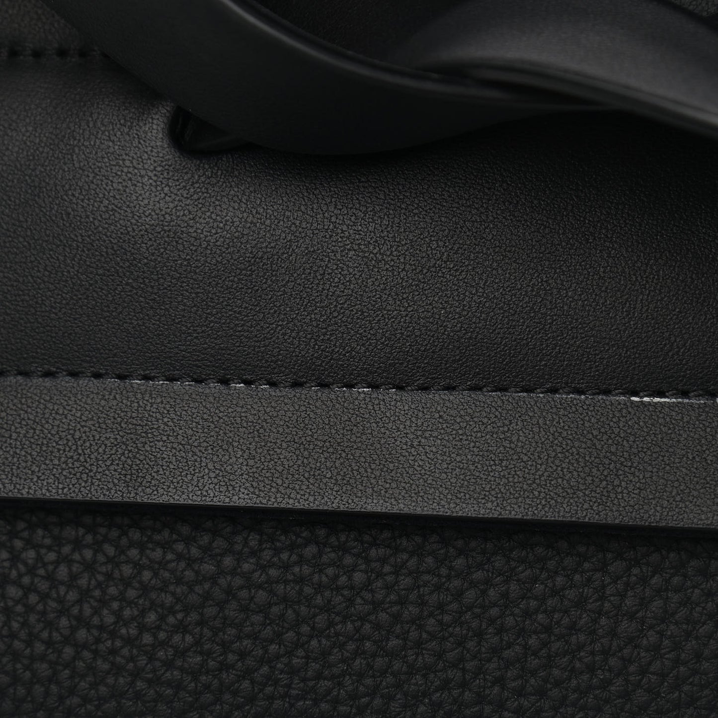 Grained Calfskin Rockstud Backpack Black